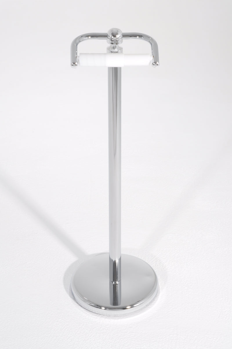OPUS Free Standing Toilet Roll Holder,Silver
