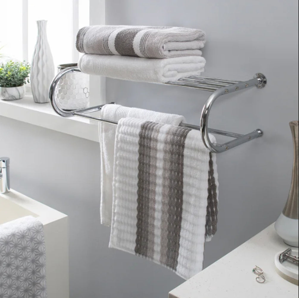 Wall Mounted Towel Rack Silver