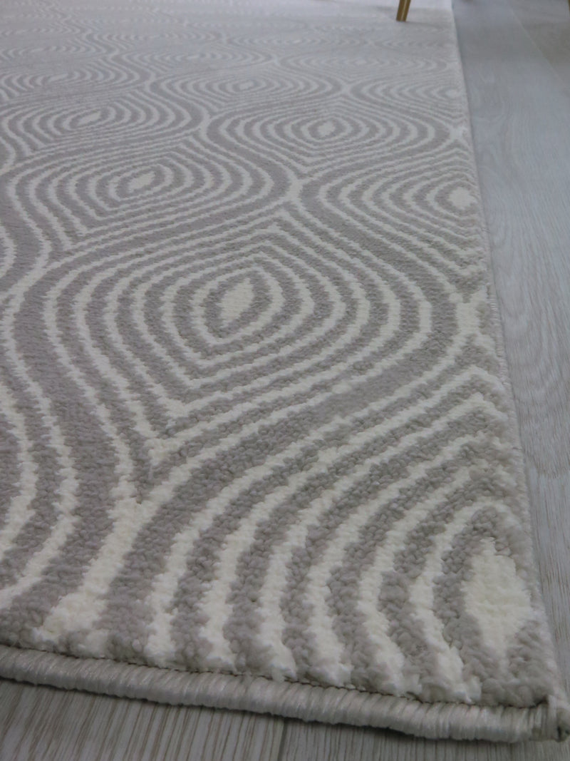 Coptic Soft Touch Patterned Rug,Cream