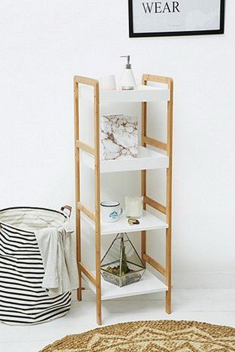 Kassi 4-Tier Bamboo Storage Shelf/Bookshelf (7344907681955)