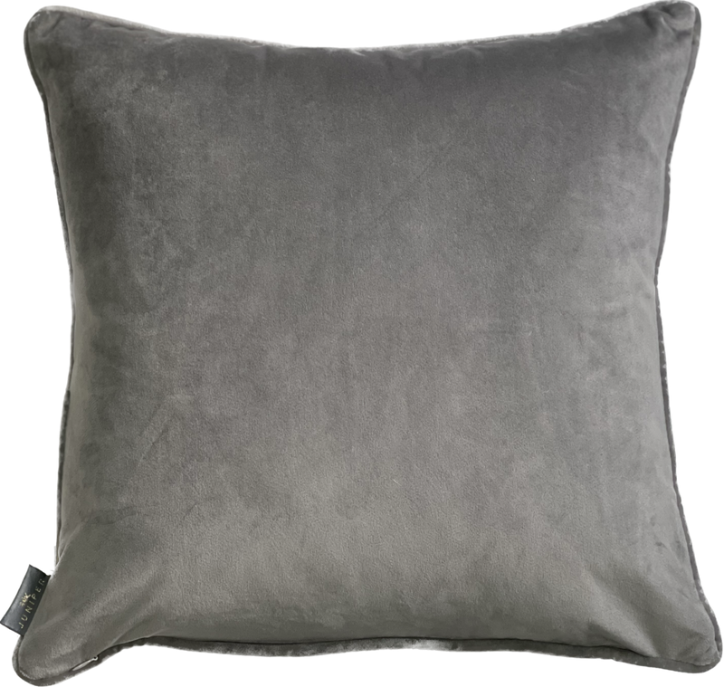 Pug Dog Print Square Cushion,Grey. 45x45cm (CSHN18)