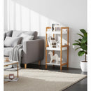 Kassi 4-Tier Bamboo Storage Shelf/Bookshelf