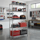 5 Tier Heavy Duty Chrome Wire Shelving Unit