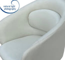 Set Of 2 Skylar Upholstered Swivel Barstool,Black Metal Legs-Cream Linen,BST21CR - Aspect Furniture Store
