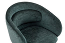 Set Of 2 Skylar Upholstered Swivel Barstool,Black Metal Legs-Green Fabric,BST21GN - Aspect Furniture Store