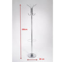 Hamilton Free Standing Metal Coat Rack,Chrome