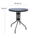 Eden 3 Pieces Rattan Bistro Set ,Grey-GF14GY - Aspect Furniture Store