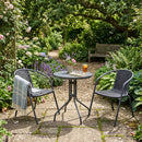 Eden 3 Pieces Rattan Bistro Set ,Grey-GF14GY - Aspect Furniture Store