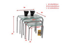 Lisbon Nesting/Side End Tables-Clear