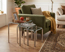 Lisbon Nesting/Side End Tables-Clear