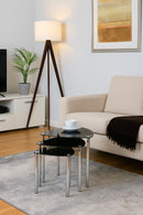 Arena Set of 3 Nesting Tables-Black