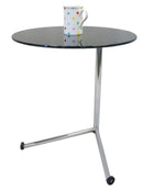 Vito Round Side Table-Black