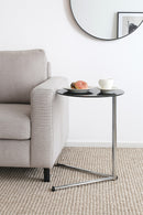 Vito Round Side Table-Black