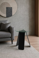Asti Glass Round Side Table