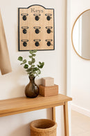 Antique Wooden Key Hook Display,9 Hooks