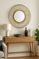 Juliet Sunburst Accent Mirror,Gold