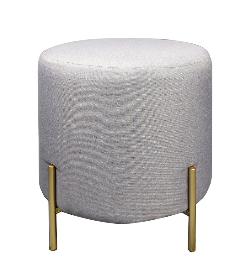 Valentine Ottoman,Footstool, Light Grey Linen (OT71GY-OTM)