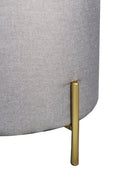 Valentine Ottoman,Footstool, Light Grey Linen (OT71GY-OTM)