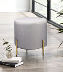Valentine Ottoman,Footstool, Light Grey Linen (OT71GY-OTM)