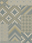 Flatweave Area Rug,Indulgence-Pastel Colours with Different Geometric Pattern-RUG103/170