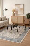 Herat Oriental Area Rug (Grey/Teal, 120 x 170 cm)