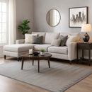 Portofino Chevron Pattern Area Rug (Grey, 120 x 170cm)