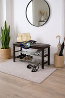 Aspect 3-Tier Shoe Rack & Bench-Brown