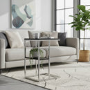 Bellini C Shaped Table With Shelf-Black