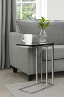 Bellini C Shaped Table/ Sofa Side Table-Black