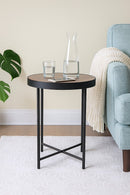 Arcadia Round Vintage Industrial Style, Side Table