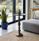 Sana Antique Brass Side Table - Aspect Furniture Store