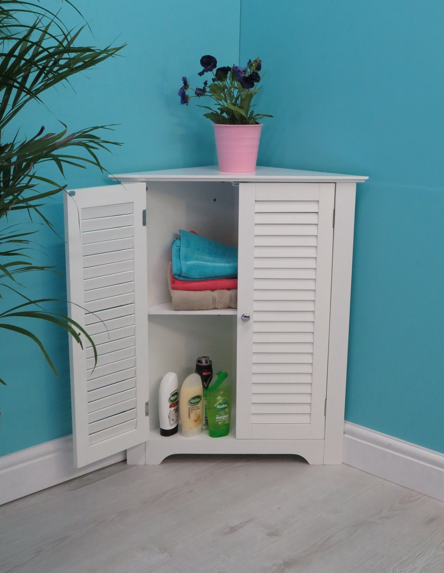 Aspect Odense Bathroom Corner Storage White