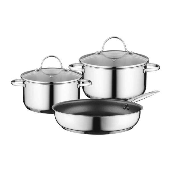 Siemens Cookware set HZ9SE030 Set of 2 pots + 1 pan for induction hobs