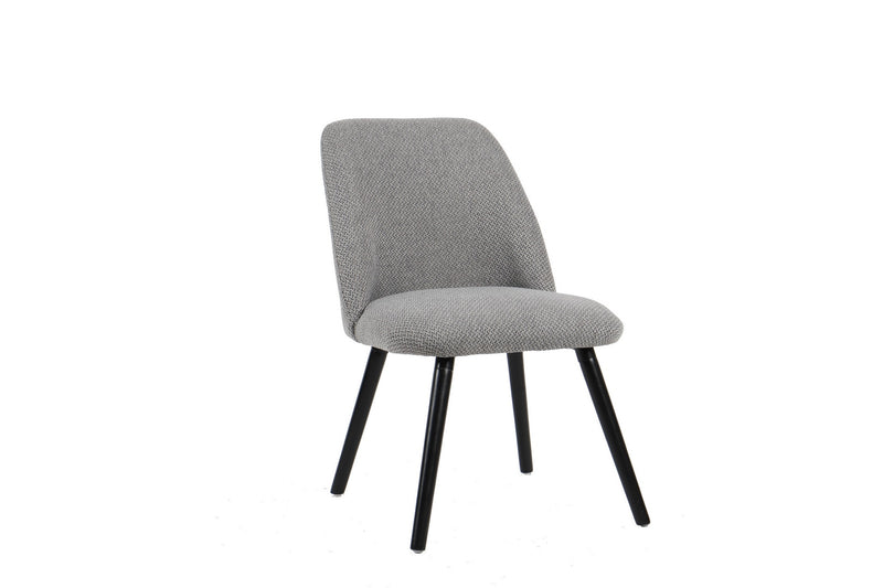 HARLOW Set of 2 Upholstered Dining Chair (Mixed Grey) (6024400732323)