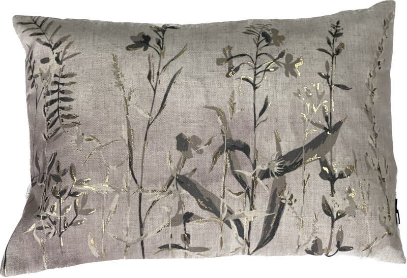 Art Floral Rectangle Throw Pillow Cushion, Cream, 35x45cm (CSHN03)