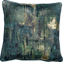 Teal Blue Abstract Art Artwork Cushion,45x45cm (CSHN11)