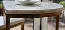 Luxore Half Moon Nest Of 2 Tables, White Marble (6719532138659)