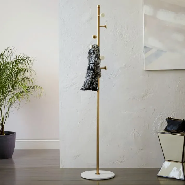 Angelo Entryway Coat Stand With Marble Base (7803660533972)