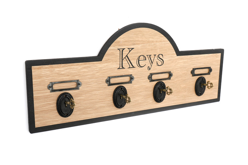 Antique Wooden Key Hook Display,4 Hooks