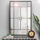 Black Metal Window Mirror (6816555073699)