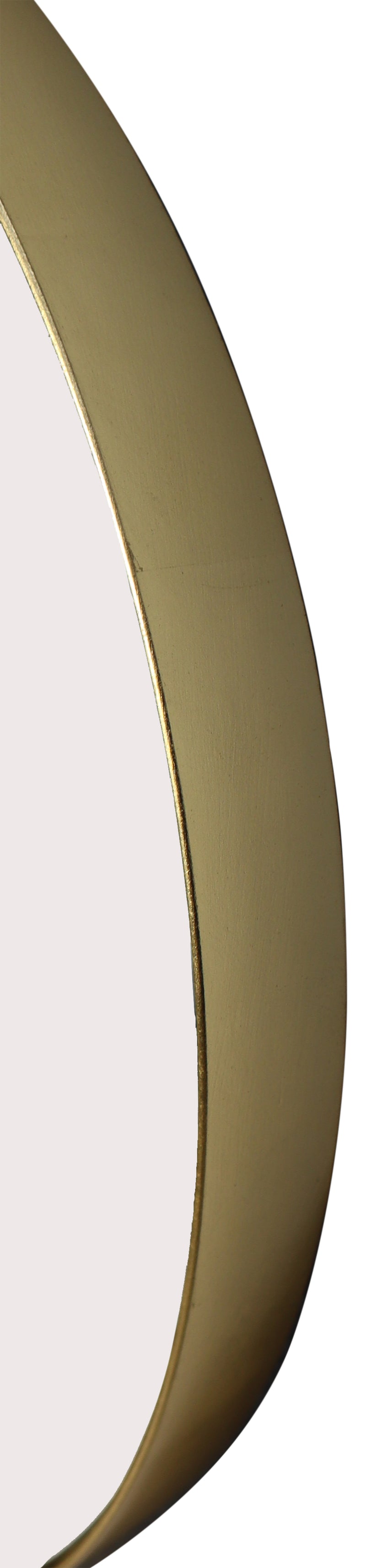Studio Round Wood Accent Wall Mirror, Gold (7502753824980)