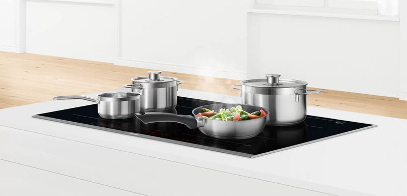 Bosch HEZ390042 Stainless Steel Pan Set - Silver