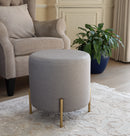 Valentine Ottoman With Tray Top, Light Grey Linen (6773375598755)