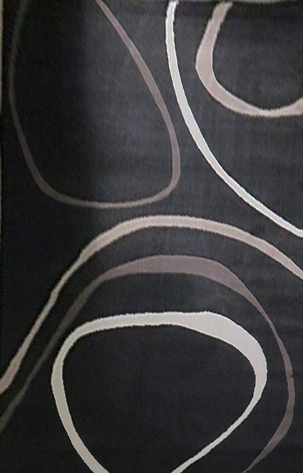 Orian Swirl Modern Rug, Brown (6024408334499)