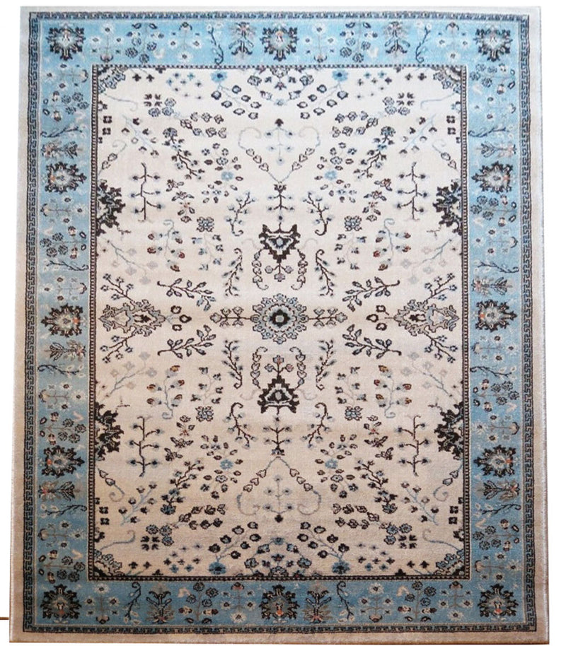 Herat Oriental/Persian/Floral Area Rug (Grey/Teal, 160 x 230 cm) (6024401092771)