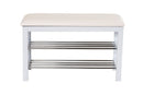 Aspect 3-Tier Shoe Rack & Bench-White (6024392999075)