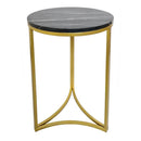 Gabriella Accent Side Table, Black Marble (7803673018580)