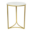 Gabriella Accent Side Table,White Marble (7803674001620)