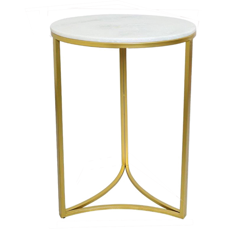 Gabriella Accent Side Table,White Marble (7803674001620)