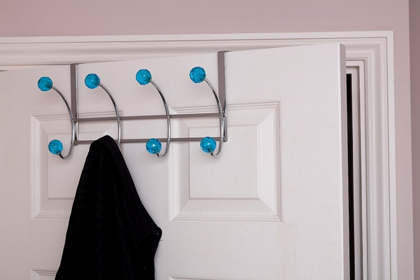 Aspect Contemporary Overdoor Hooks 8 Blue Crystal Hooks